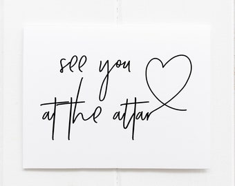 See You At The Altar Wedding Card, Groom Gift From Bride, Groom Gifts, To My Husband On Our Wedding, Husband Gift, Husband Wedding Gift, CS