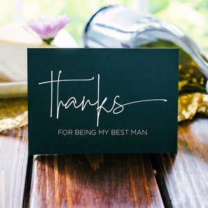Danke dafür, dass Sie mein Trauzeuge sind Hochzeitstag Karte, Groomsmen Geschenk, Hochzeit Dankeskarten, Brautparty Geschenke von Braut und Bräutigam