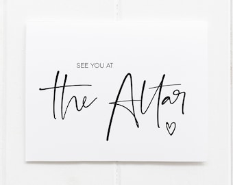 Modern See You At The Altar Wedding Card, Groom Gift From Bride, Groom Gifts, Husband Gift, Bride Wedding Gift, From Wife, Getting Married