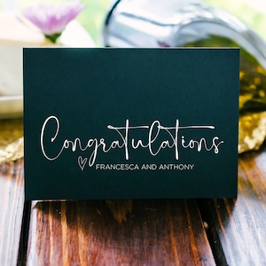 Glückwunschkarte zur Hochzeit, Braut- und Bräutigamgeschenk, personalisierte Karte für Paare, die heiraten, kundenspezifische Verlobungskarte, neuen Baby-Glückwünsche