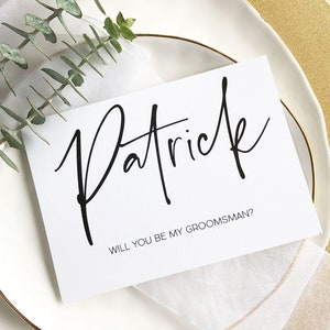 Carte de proposition de garçon d'honneur personnalisée, Carte de vœux personnalisée Serez-vous mon garçon d'honneur, Demande de témoin, Idées cadeaux pour une soirée nuptiale, BT