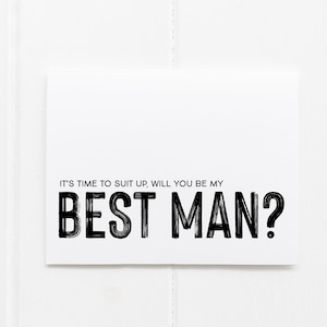 Faire une carte de mariage pour faire une demande au témoin, faire partie de l'invitation « Soyez mon témoin » pour faire une invitation au garçon d'honneur, faire un cadeau pour un homme d'honneur, mariage moderne, simple