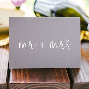Mr and Mrs Wedding Day Card, Wedding Gift for Bride and Groom, For Friends Wedding Gift for Couple, Wedding Gift Ideas, Getting Married