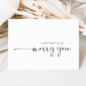Faire-part de mariage J'ai hâte de vous marier, cadeau du marié de la mariée, cadeaux du marié, à mon mari, cadeau de la mariée, cadeau de mariage d'une femme, mariage