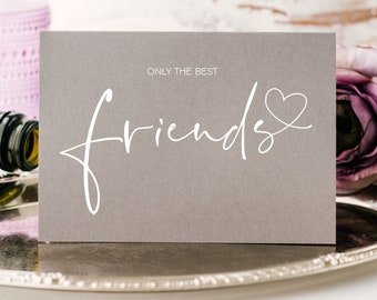 Tarjeta de anuncio de embarazo de mejor amigo gris, tarjetas de revelación de embarazo, vas a ser promovido a tía, tía para ser regalo esperando un bebé