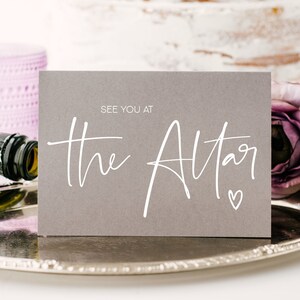Grey & White See You At The Altar Wedding Day Card, Husband Gift, Groom Gift From Bride, Groom Gifts, To My Husband Wife On Our Wedding Day