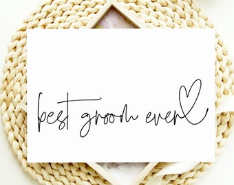 Cute To My Groom Wedding Card, From Bride To Best Groom Ever Card, Husband Gift For Groom To Be, For Groom From Bride, I'm Getting Married