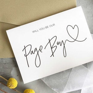 Werden Sie unsere Page Boy Karte, Page Boy Geschenk, Hochzeit Party Geschenk, Brautparty Geschenke, Hochzeitskarten, Willst du mein sein, Groomsman Geschenke, Herz sein