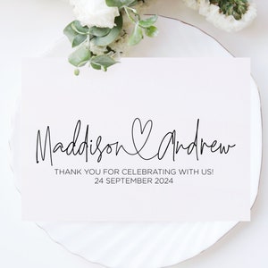 "Hochzeits-Verlobungs-Dankeskarten, Braut und Bräutigam, personalisierte Briefpapier-Sets, Geschenke für die Brautparty, Geschenk für Hochzeitsgäste