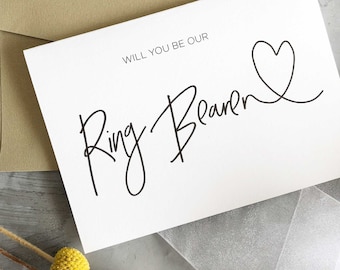 Will You Be Our Ring Bearer Card, Ring Bearer Gift, Wedding Party Gift, Bridal Party Gifts, Wedding Cards, Will You be My, Groomsman Gifts