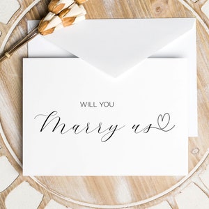 Carte de mariage simple, allez-vous nous marier, carte de demande de célébrant de mariage, carte de célébrant de mariage, de la part d'un célébrant