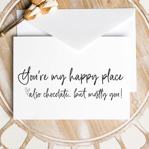 Funny Valentine&#39;s Day Card for Boyfriend, I Love you More than Chocolate Card for Wife, V Day card Girlfriend, I love You Card