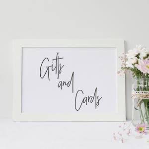 Cards and Gifts Wedding Sign, Printable Cards and Gifts Sign, Wedding Signage, Wedding Signs Printable, Downloadable Gifts and Cards Sign