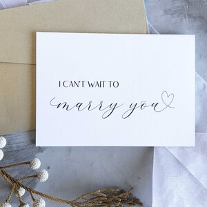 Echtgenoot cadeaus, ik kan niet wachten om met je te trouwen kaart, cadeaus bruidegom, aan mijn man op onze trouwdag, bruid cadeau, echtgenoot huwelijkscadeau bruidegom cadeau