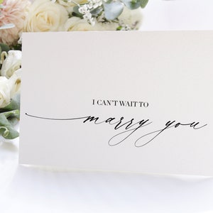 I Can't Wait to Marry You Trouwkaart, cadeau bruidegom van bruid, cadeaus bruidegom, aan mijn man, cadeau bruid, huwelijkscadeau vrouw, pond