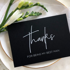 Danke für meine Hochzeit am Trauzeugen, Trauzeuge Geschenkideen, Hochzeit Dankeskarten, Brautparty Geschenke, Einfach CS BW