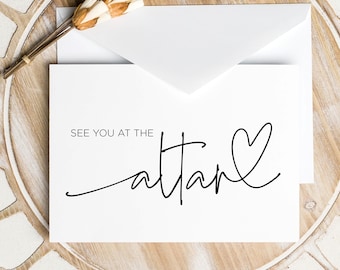 See You At The Altar Wedding Card, Groom Gift From Bride, Groom Gifts, To My Husband On Our Wedding, Husband Gift, Husband Wife Wedding Gift