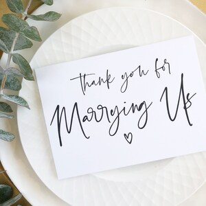 Cartes de remerciement de votre mariage, Cadeau pour célébrant de mariage, Pour célébrant, Carte cadeau pour célébrant de mariage, Mariage moderne BT