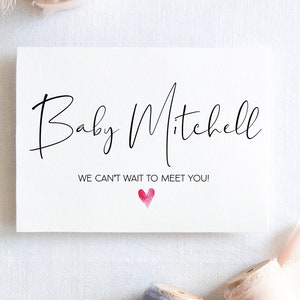 Cartão personalizado de parabéns pela gravidez, Oh Baby, parabéns pela irmã, novo bebê, você está grávida para uma amiga, esperando, presente para futura mamãe