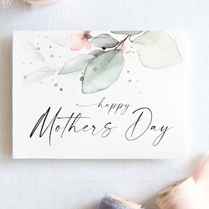Floral Mothers Day Gift, Cute Mom Cards, 1st Mothers Day Present, Elegant card, Mum Card, For Mothers Day, Heart Keepsake Card, Mommy
