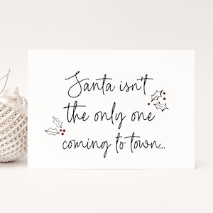 Weihnachten Schwangerschaftsankündigung für Schwester, Schwangerschaft enthüllen Geschenk für Eltern, ich bin schwanger, niedliches neues Baby, das Idee für Freunde ankündigt