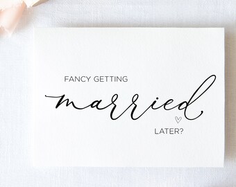 Linda tarjeta de boda para mi novio, me gustaría casarme más tarde, esposo el día de la boda, regalo para el futuro novio, para el novio de la novia, futura esposa