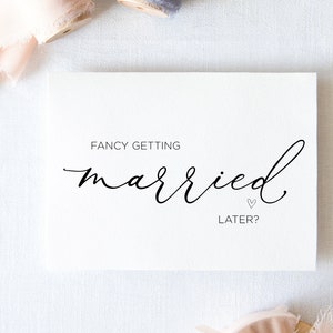 Linda tarjeta de boda para mi novio, me gustaría casarme más tarde, esposo el día de la boda, regalo para el futuro novio, para el novio de la novia, futura esposa