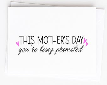 Faire-part de grossesse pour la fête des mères, faire-part de grossesse pour maman, maman, promu grand-mère, j'attends un bébé, je suis enceinte