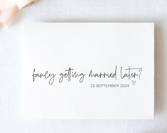 Carte de mariage « Jolie pour mon marié », Envie de se marier plus tard, Mari le jour du mariage, Cadeau pour le futur marié, Cadeau pour le fiancé de la future mariée