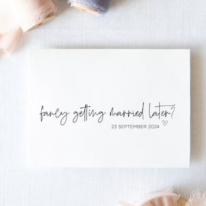 Linda tarjeta de boda para mi novio, me gustaría casarme más tarde, esposo el día de la boda, regalo para el futuro novio, para el prometido de la novia, futura esposa