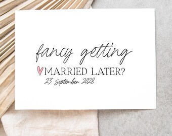 Carte de mariage simple pour mon marié, envie de se marier plus tard, mari le jour du mariage, cadeau pour le futur marié, pour le fiancé de la future épouse