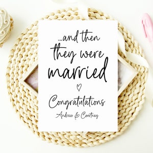 Cartão de casamento de parabéns, presente de noiva e noivo, cartão personalizado para casal se casando, cartão de casamento personalizado, futuro senhor e senhora