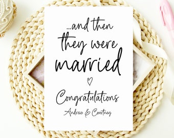 Congratulations Wedding Card, Bride and Groom Gift, Personalised Card for Couple getting Married, Custom Marriage Card, Mr and Mrs to Be