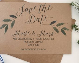 printable rustic wedding invitations printable save the date etsy