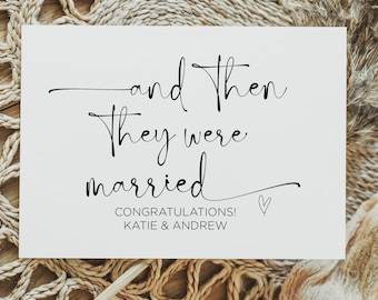 Congratulations Wedding Card, Bride and Groom Gift, Personalised Card for Couple getting Married, Custom Marriage Card, Mr and Mrs to Be