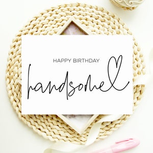 Alles Gute zum Geburtstag gut aussehend Karte Freund, Geburtstagskarten Freundin, Geschenk für Mann von Frau, Ehemann Geburtstag für ihn, nette Liebe