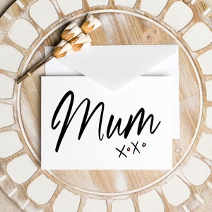 Mothers Day Gift, Cute Mum Mom Card from Children, Elegant Gifts from Husband for Wife, Mums Day Card, For Mothers Day, Keepsake Cards