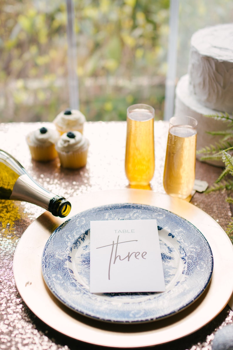 Table Numbers For Wedding Tables