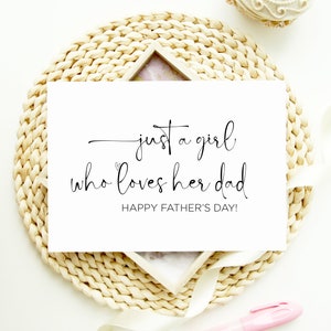 Happy Fathers Day Daddy Card, nieuwe papa-kaart van dochter, papa als vaderdagkaart, schattig vaderdagcadeau, eenvoudige moderne kaarten van baby
