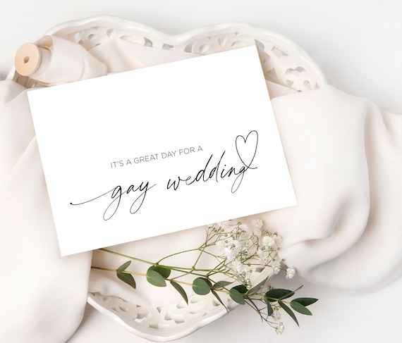 Mrs and Mrs Wedding Day Card, Gay Wedding Gift, Mr and Mr Wedding Gift for Couple, Lesbian Same Sex Wedding Gift, Congratulations Heart Lgbt