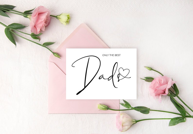 Cute Best Dads Pregnancy Announcement Card for Dad Pregnancy | Etsy