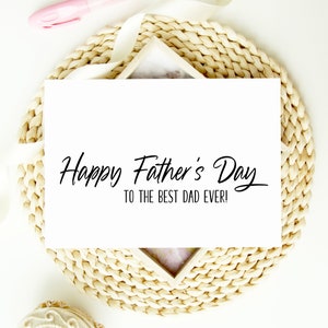 Biglietto di auguri per la festa del papà per il miglior papà di sempre, per il papà della famiglia, regalo carino per la festa del papà, regali semplici da figlio e figlia