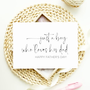 Happy Fathers Day Daddy Card, nieuwe papa-kaart van zoon, papa als vaderdagkaart, schattig vaderdagcadeau, eenvoudige moderne kaarten van baby