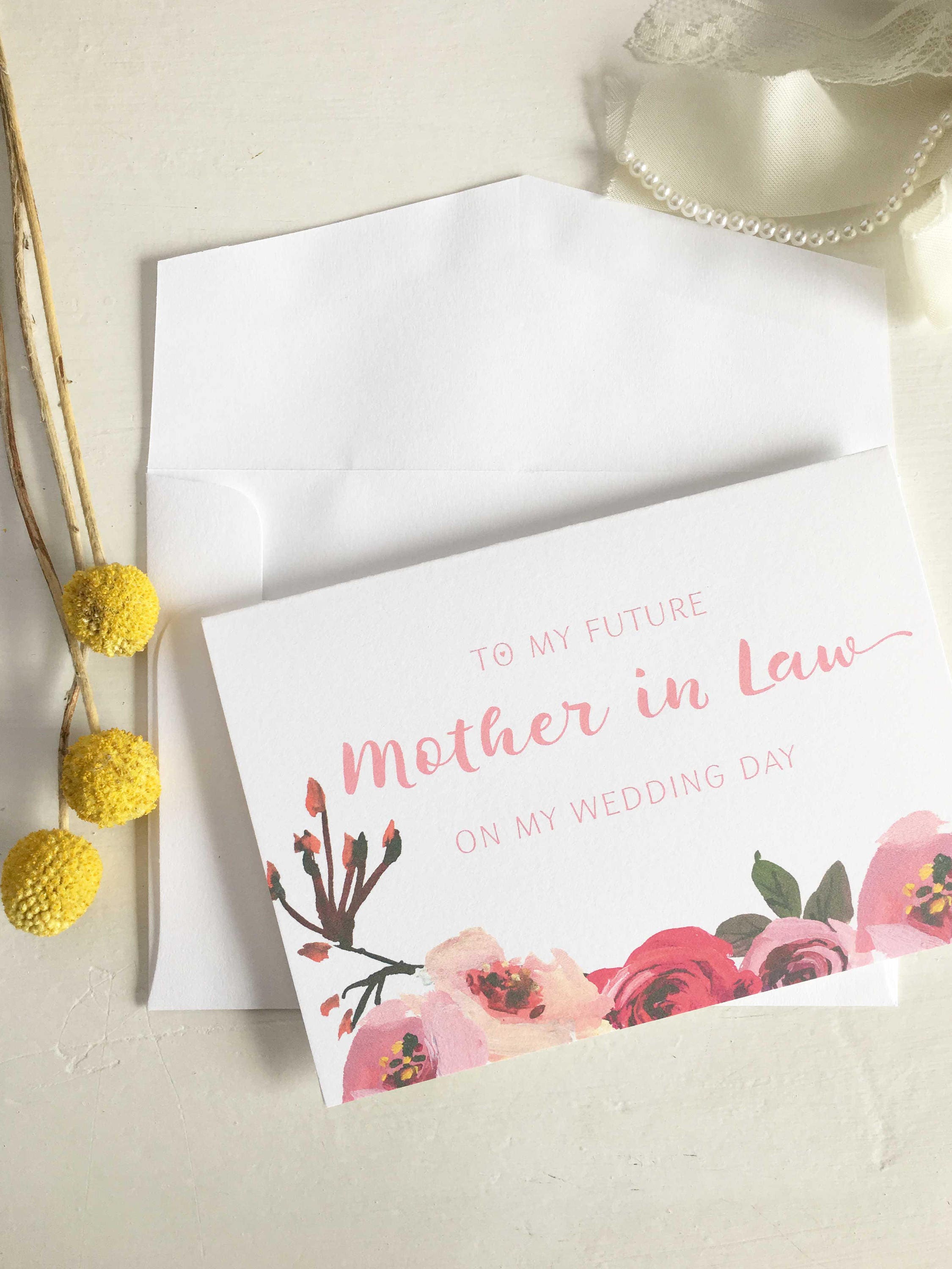 Um meine Schwiegermutter auf meiner Hochzeit Tageskarte die Etsy
