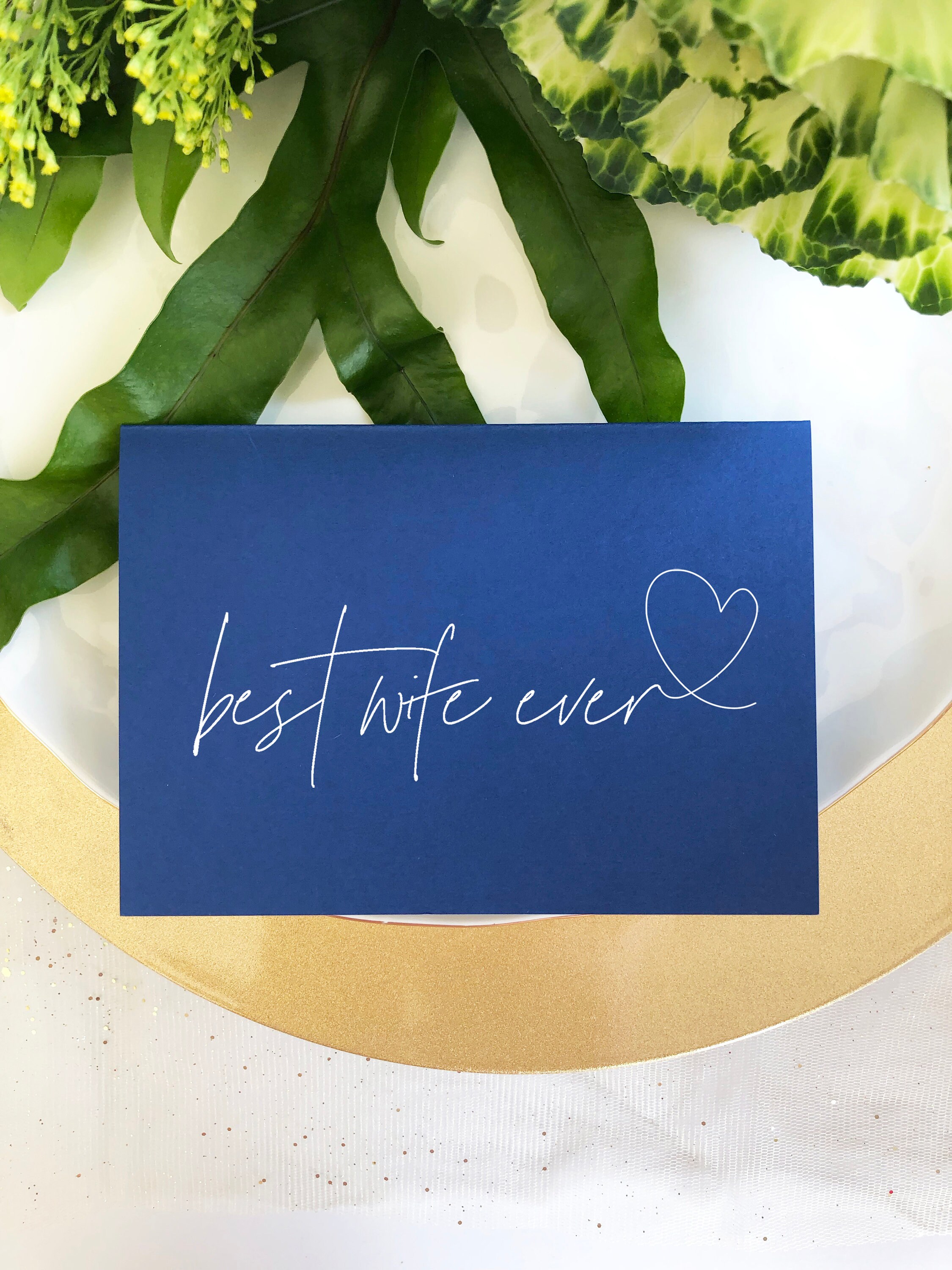 Cute Valentines Day Card For Wife Best Wife Ever Card For Etsy