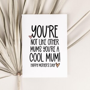 Mothers Day Gift, Cute Mum Magic Mom Love Card from Daughter, Funny Gifts from Husband for Wife, For Cool Mum from Kids, Keepsake Cards