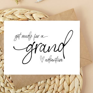 Cute Pregnancy Announcement Card for Parents, Pregnancy Reveal Cards for Family, You're Going to be Grandparents, We're So Excited to Say