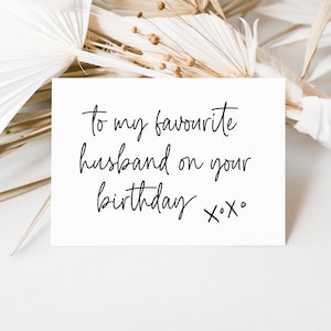 Feliz cumpleaños a mi esposo favorito, regalo de esposa, feliz cumpleaños para mi esposo, lindas tarjetas de amor para mi esposo favorito de mi nueva esposa, recién casados