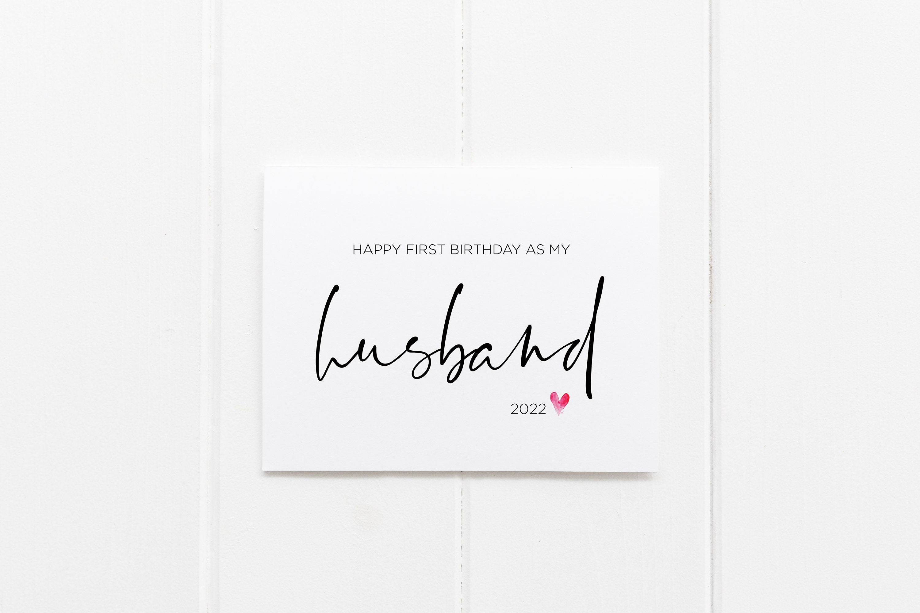 Card for Husband Birthday First Birthday as My Husband Card Etsy
