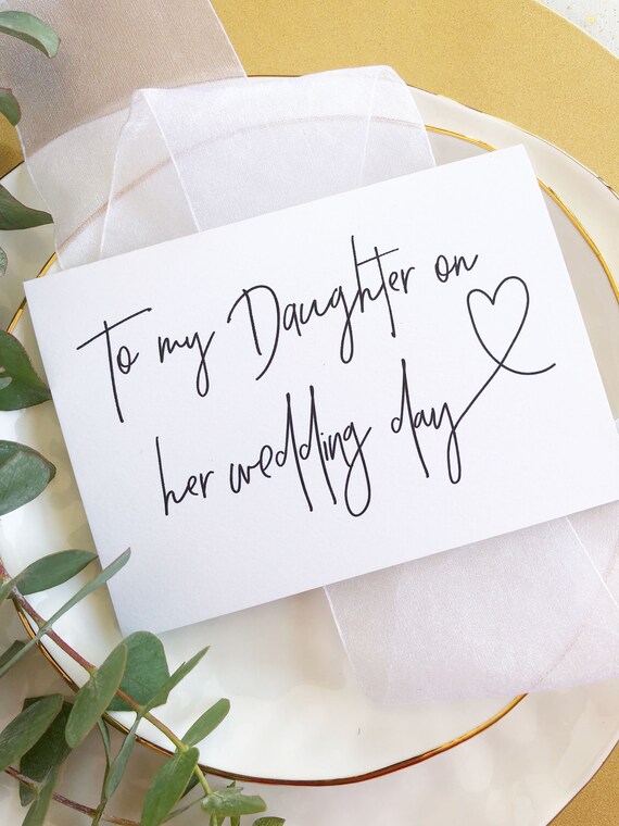 gift for my daughter on her wedding day